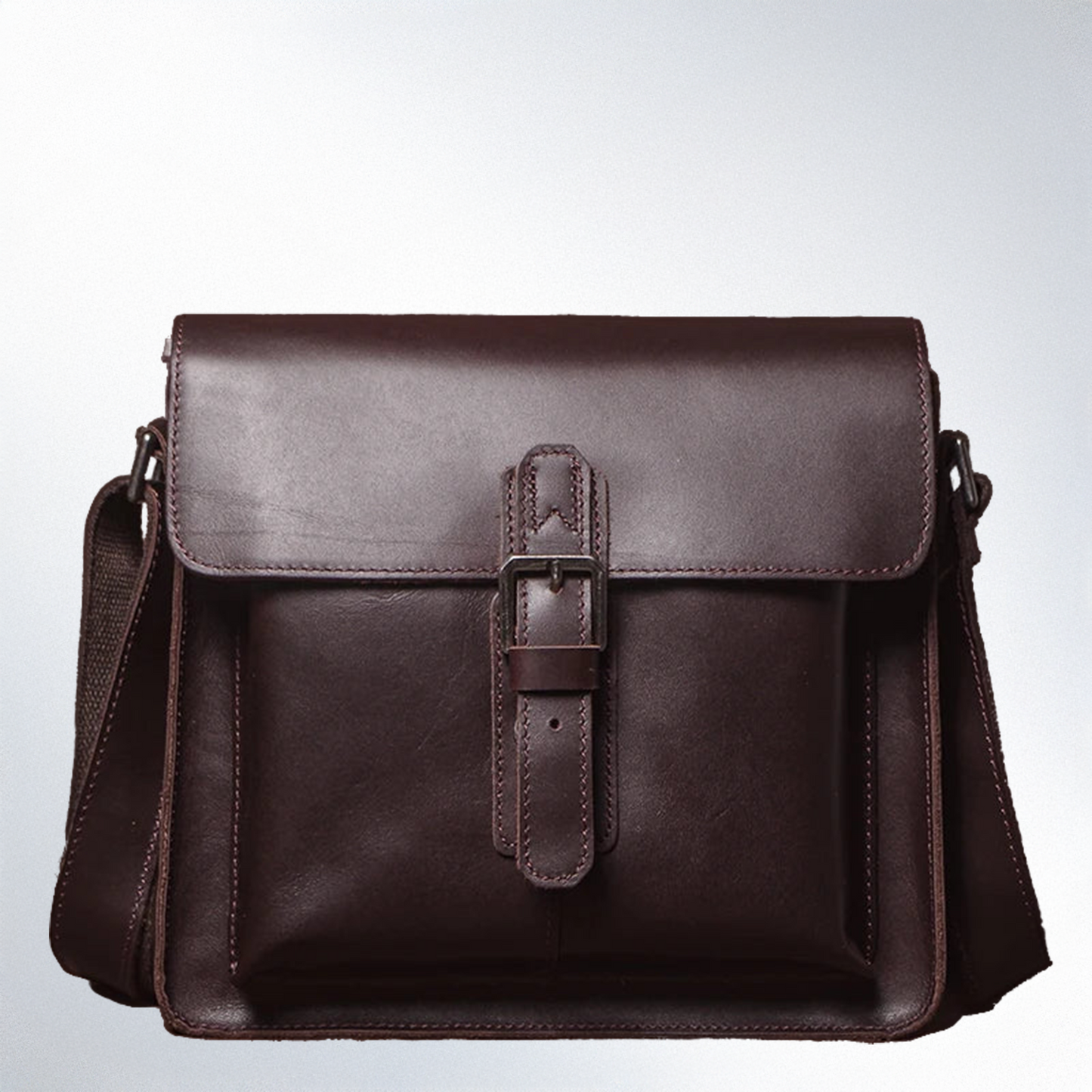 Luxury Brand Genuine Leather Shoulder Bag Men Crazy Horse Cowhide Messenger Bag Women Retro Crossbody Bag Trend Satchel Bag
