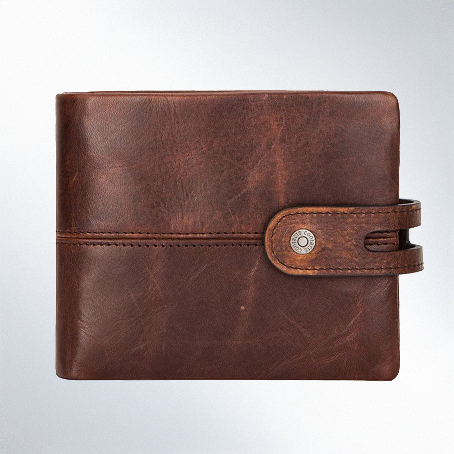 CONTACT'S Casual Men Wallets Crazy Horse Leather Short Coin Purse Hasp Design Wallet Cow Leather Clutch Wallets Male Carteiras